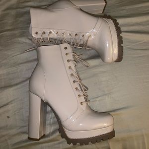 Nude Cleated Booties